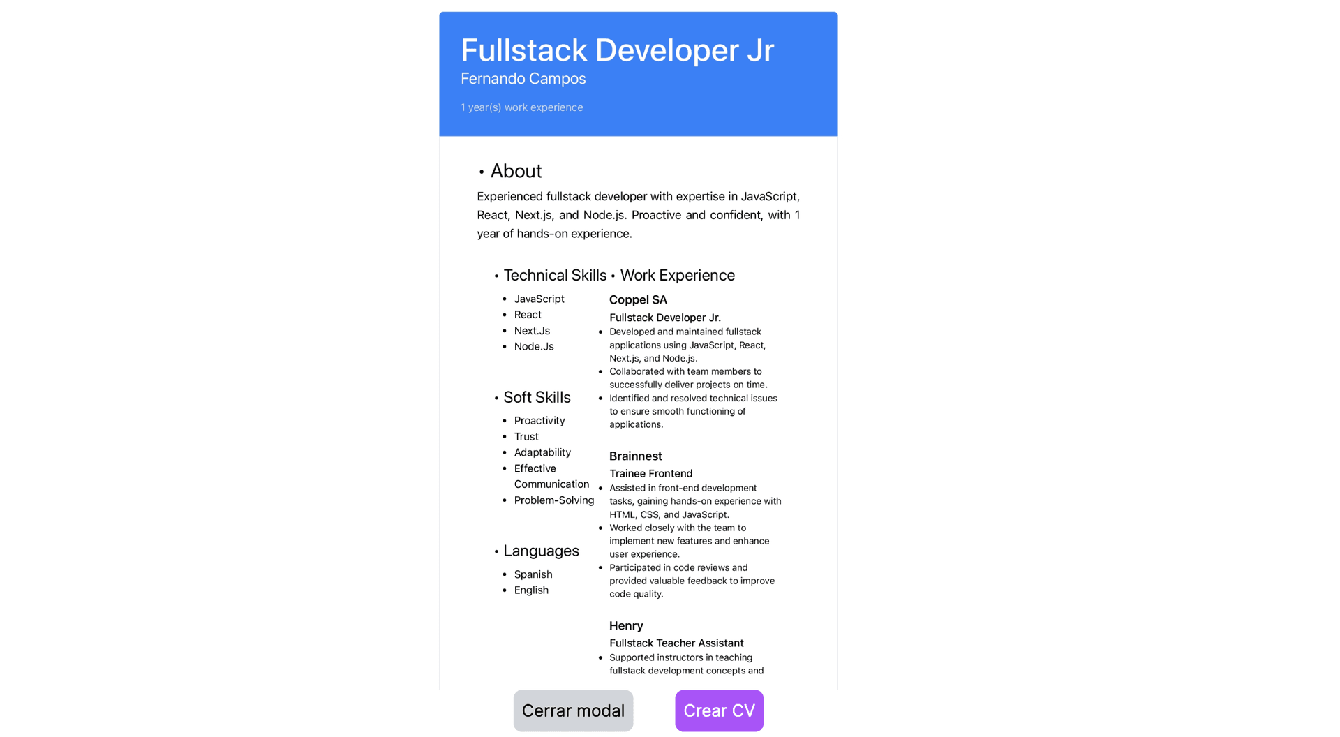 QuickCurriculum